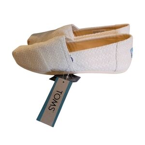 NWT In Box TOMS Natural Chunky Knit LightWeight Slipons Women's Us 7 EURO 37.5
